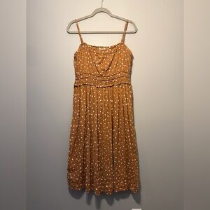 Maurices Brown Polka Dot Midi Dress